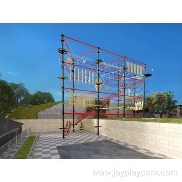 Hot Selling Newest Outdoor playground equipment rope course